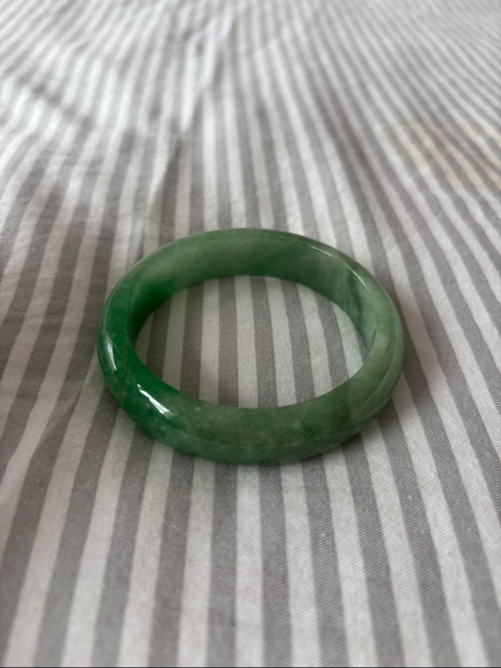 Green Jade Bangle Bracelet